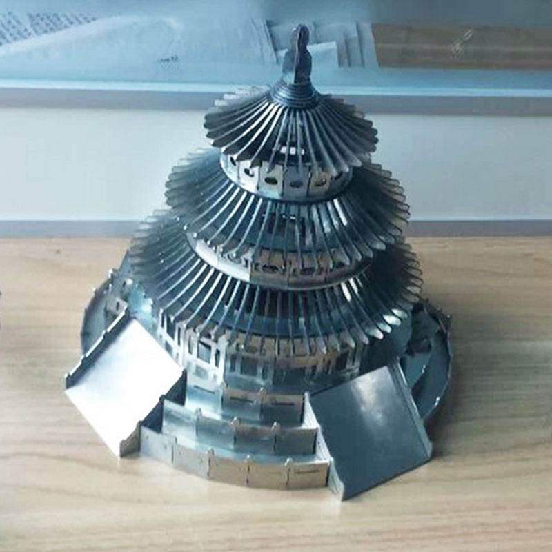 Laser engraving tower statue 激光雕刻塔像