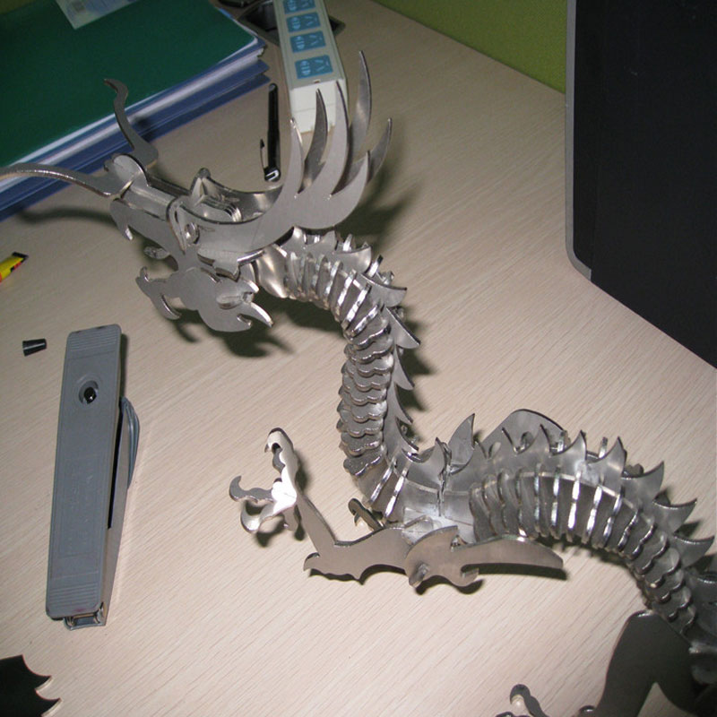 Laser engraving Chinese dragon statue 激光雕刻中国龙雕像